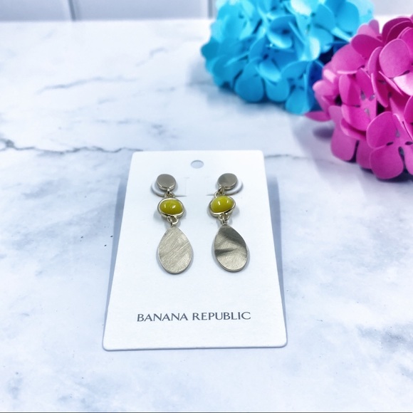 Banana Republic Yellow Drop Earrings - New! 🌼 - Picture 1 of 4
